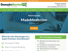 Tablet Screenshot of mademeals.com